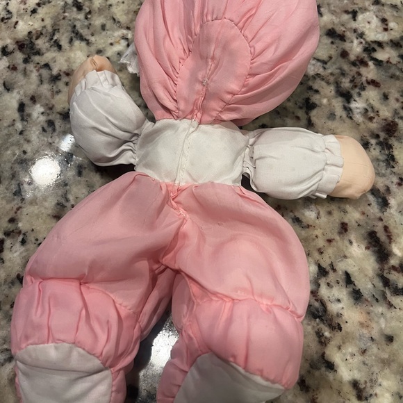 Vintage 1991 Fisher Price Puffalump KIDS plush PINK Baby Doll with Bunny Ears - Picture 3 of 7